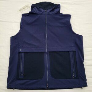 PETER MILLAR  Via Hooded Vest Gilet Navy Blue Men's Sz XL $225 NWT
